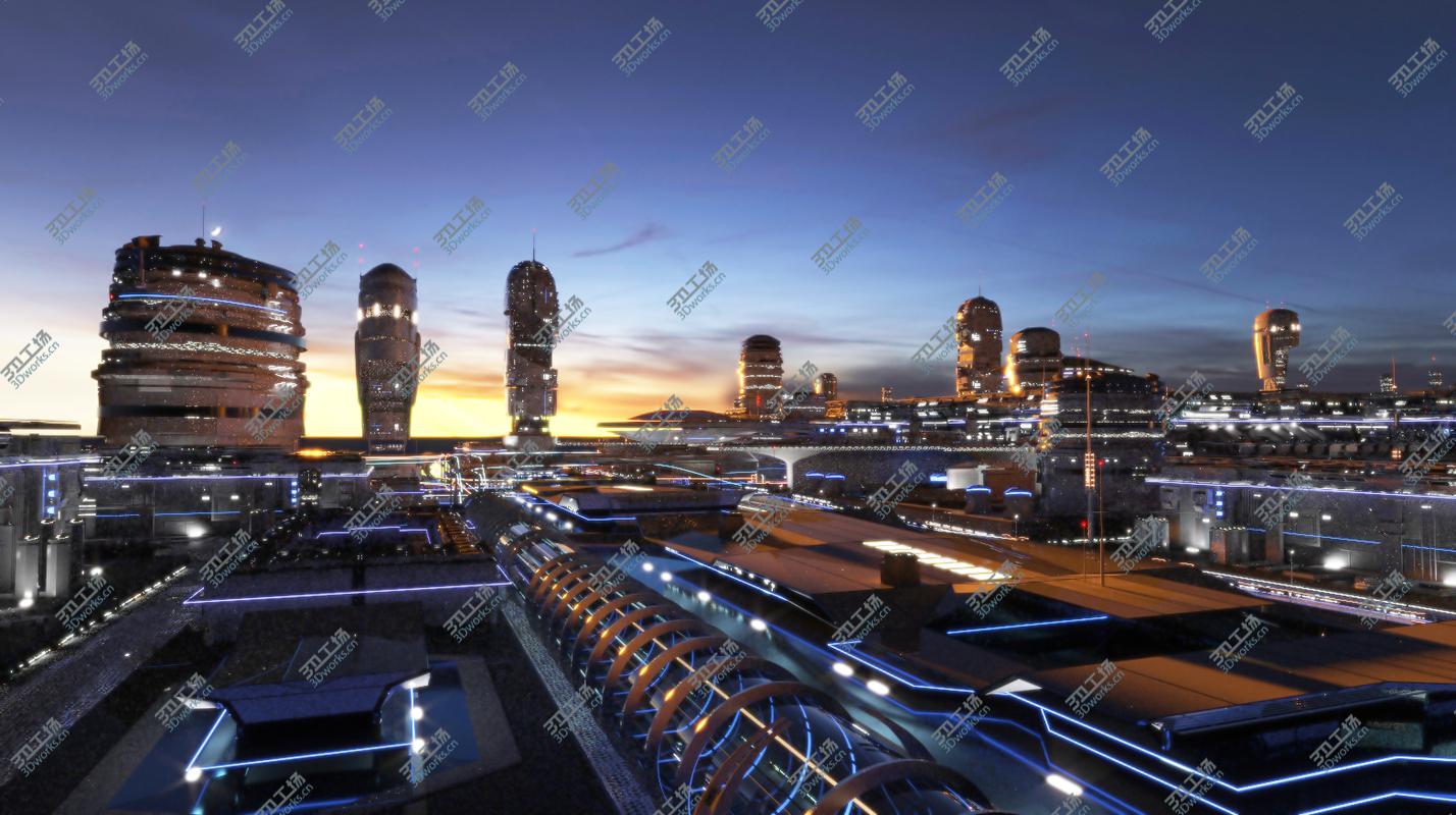 images/goods_img/20210319/Night City of the Future 2 3D model/1.jpg